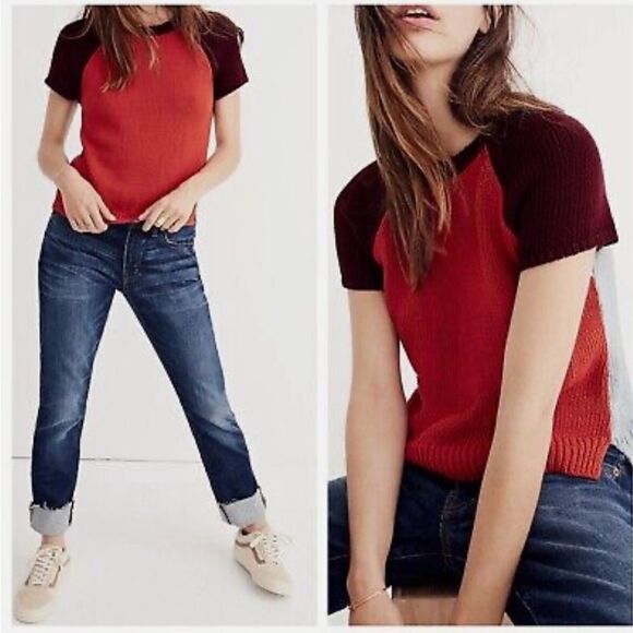 Madewell Color Block Sweater - Picture 1 of 7